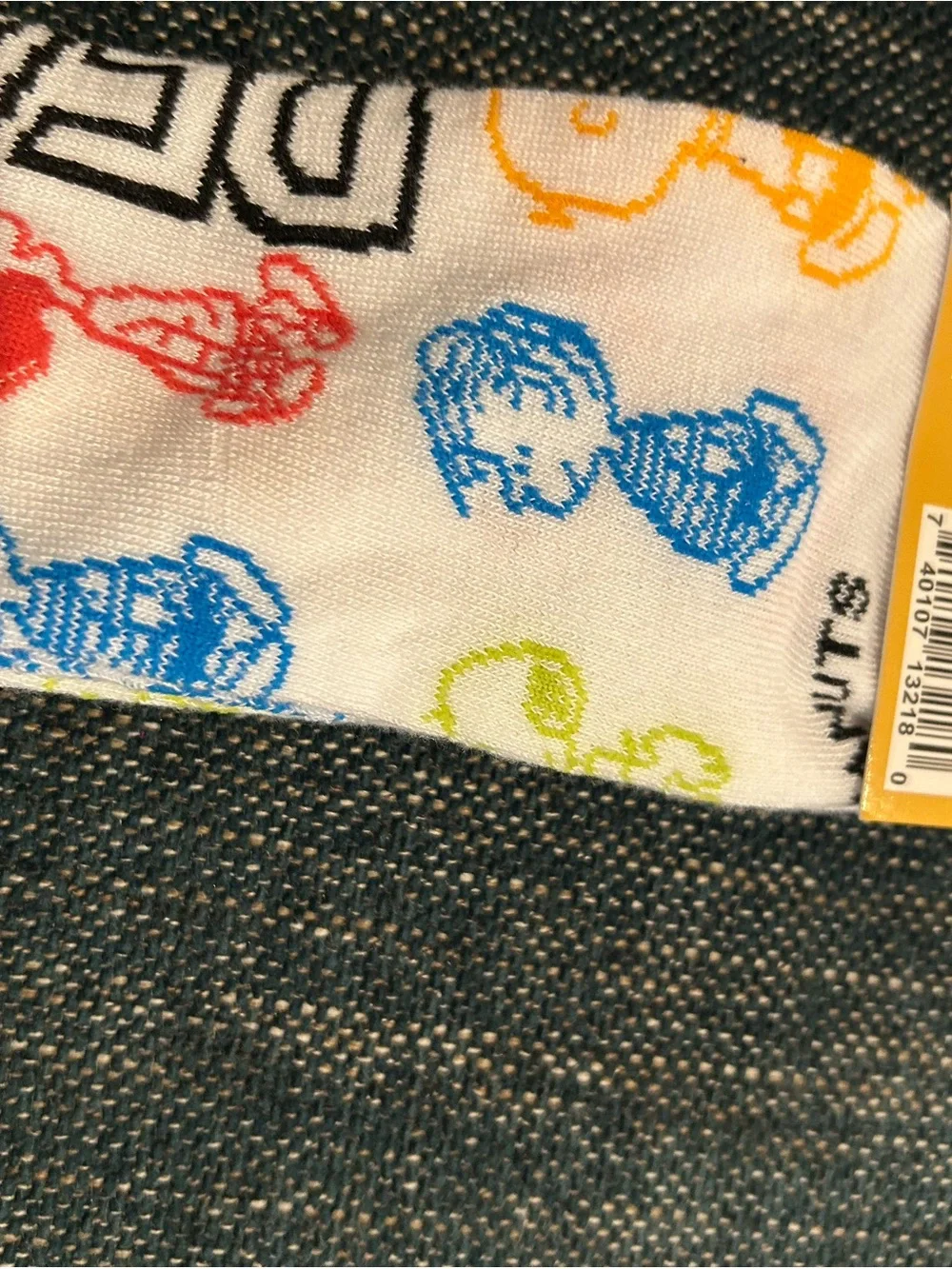 Peanuts Kids White Socks with Multicolor Character Prints